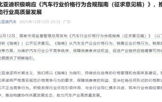 国家发文禁止亏本卖车 比亚迪、长城、长安等多家车企响应 ！