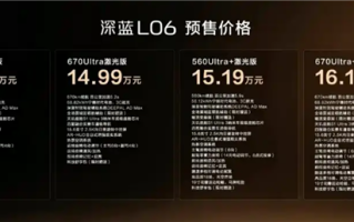 法拉利同款磁流变悬架上车!深蓝L06预售:13.99万起! 法拉利同款磁流变悬架上车!深蓝L06预售:13.99万起!