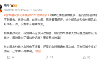 理想高管谈新能源车牌换色：不应该只改颜色 最大问题是没设计感！