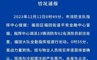 深圳平安大厦冒烟着火?假的 冷却塔冷却产生蒸汽！