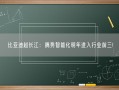 比亚迪赵长江：腾势智能化明年进入行业前三!
