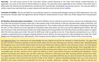 特斯拉：擅自转售Cybertruck将面临5万美元罚款 终身不得购买特斯拉汽车！