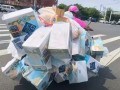 配送员电动车严重超载 被大包裹“堆成小山” 山姆回应：需咨询第三方物流平台！