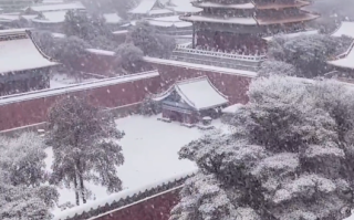 红墙白雪 网友感叹故宫的雪景也太美了！