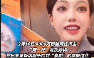 猫一杯2小时掉粉10万：“秦朗丢寒假作业”系编造!