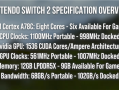Switch 2完整频率确认！主机模式下CPU 998MHz、GPU 1007MHz！