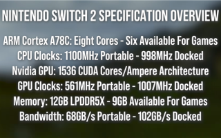 Switch 2完整频率确认！主机模式下CPU 998MHz、GPU 1007MHz！