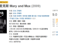 豆瓣9.0高分 经典动画电影《玛丽和麦克斯》8月8日上映！