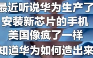 外国人吐槽美国面对华为芯片像疯了一样：想不出如何造出来的！