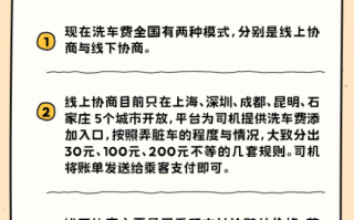 乘客吐车上到底要不要付洗车费 滴滴公布新方案!