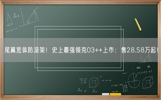 尾翼宽体防滚架！史上最强领克03++上市：售28.58万起！