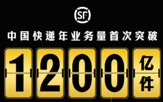 第1200亿件快递“天选之子”诞生 顺丰送上新年大礼包！