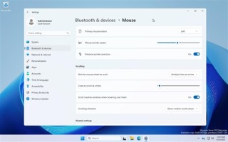 微软淘汰控制面板进程加快！更多鼠标选项进入Windows 11设置!