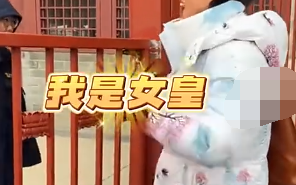 女子故宫门口自信喊话 “我是女皇 请让道!” 网友：今年第一个热梗来了!