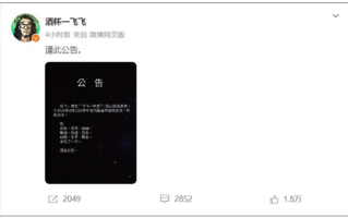 网红飞飞一杯酒去世：年仅34岁！