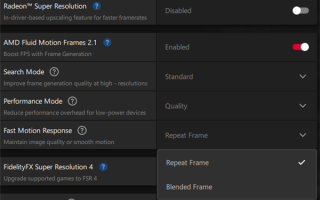 AMD AFMF2.1增加快速运动响应！支持RX 7000/9000：快节奏画质提升！