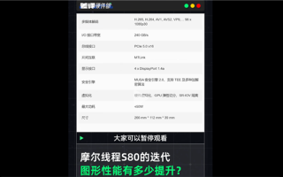 摩尔线程S90首曝！2年前的国产显卡 玩游戏竟然比RTX4060还厉害！