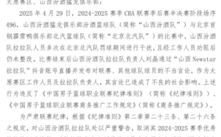 多次干扰北京北汽队罚球 山西男篮拉拉队被处以严重警告！