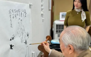 86岁著名书法家范曾官宣再婚 两人整整相差50岁！