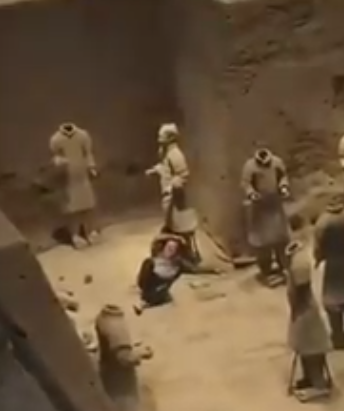 警方:跳进兵马俑坑男子有精神疾病！-第1张图片